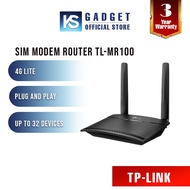 TP-Link Wireless N300 4G LTE Mobile Direct Sim Modem Router TL-MR100