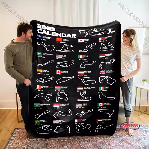 Racing Theme N-Nurburgr1ng International Track Blanket Bedroom LivingRoom Sofa Travel Camping Shawl 