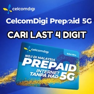 CelcomDigi Prepaid 5G Edisi Biru Unlimited Call New Number Celcom Prepaid