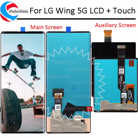 6.8'' P-OLED For LG Wing LCD Touch Panel Screen Digitizer Assembly For LG Wing 5G LMF100N LM-F100N L