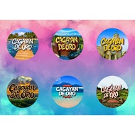 CAGAYAN DE ORO Customized Button Pin/Badge Pins Button Opener with magnet size: 2.25inches glossy