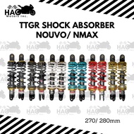 TTGR 270mm NOUVO/ 280mm NMAX V2/ AEROX/ AIRBLADE/ PCX SHOCK ABSORBER Motor Parts NMAX V2 Absorber NM