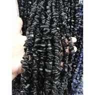 Chips Stone Black onyx stone (Big) sold per strand