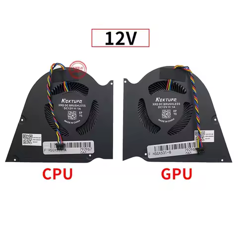 New 12V CPU GPU Fan For Asus ROG Zephyrus S GX531 GX531GM GX531GX GX531GS GX531GV Gaming 13NR0100N14