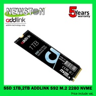 SSD (เอสเอสดี) 1TB,2TB ADDLINK S92 M.2 2280 NVMe