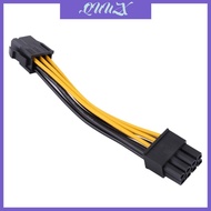 QUU PCIE Graphics Card Power Extension Cable 6P to 8pin Adapter PCIE Extension Cord