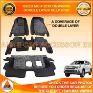 Double Layer 7D Deep Dish Matting for Isuzu MUX MU-X 2013 2014 2015 2016 2017 2018 2019 2020 Model M