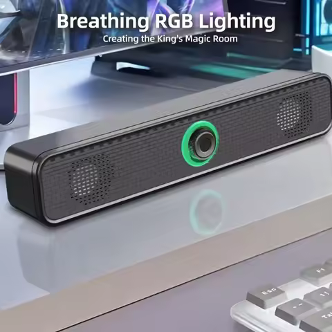 Surround Sound USB Powered PC Soundbar Surround Audio Home Theater Soundbar Speaker Wired Soundbar F