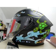 HELMET AGV K-5 JET AF WHITE ZOO MATT BLACK
