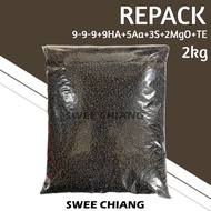 [REPACK] Baja Kopi 9999 Semi Organic Compound Fertilizer (9-9-9+9HA+5Aa+3S+2MgO+TE)[SweeChiang]