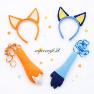 Bluey Character Headband Bluey Family Headband Bluey Heeler Family Costume Bluey Cartoon