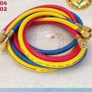 Heavy Duty Refrigeration Gas Meter Manifold Charging Hose 3000PSI Hos R12 R22 R134A R404 R502 GANTV