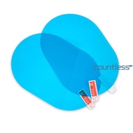 2pcs Oval Car Rearview Mirror Waterproof Sticker Anti Fog Protective Film #H1 [countless.sg]