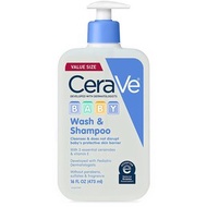 CeraVe - 473ml 全新包裝，搶先試用 CeraVe Baby Wash & Shampoo 平行進口 洗髮 沐浴露 Expiry: 07-2027