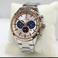 ORIGINAL 100% ] Jam Tangan Pria SWISS ARMY Cronograph Stainlees Steel Water Resistant / Watch Man Or