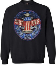 Men's Rebel #1 RWB Logo Pullover Fleece Sweatshirt, Black, Black, 4X-Large