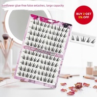 BQI No Glue Sunflower Eyelashes Natural Look Full Volume Girl Group Barbie Style Upper and Lower Las