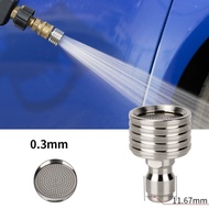 <HUND> Stainless Steel Shower High Pressure Water Jet Interface Washing Nozzle 1/4