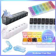 ⚡SG HOT SALE⚡Portable Medicine Case Box 7 Days AM PM Weekly Travel Pill Case Organizer Holder Box Dispenser Pillbox