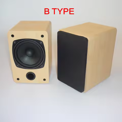 3 Inch Full Frequency Speaker Shell DIY Subwoofer Audio Empty Wooden Box Fever HIFI Passive Speaker 