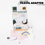 Ldo-cx190 Dual USB Ports Travel Adapter