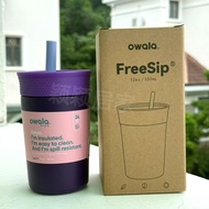 Owala Kids Tumbler 12OZ 304 เหล็กไมโครเวฟ แก้วกีฬา แก้วสูบ แก้วน้ำป้องกันการรั่วไหล แก้วอุ่น อุปกรณ์