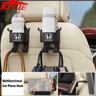 1/2pcs Honda Civic Car Seat Headrest Hook Hanger Storage Organizer Universal with Cup Holder for Han