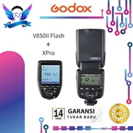 PAKET FLASH GODOX V850II UNIVERSAL + TRIGGER GODOX XPRO