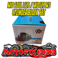 RT Cylinder Block Set for Yamaha MIO Soul i 125 and Mio 125 M3 with Piston Piston Rings Piston Pin a