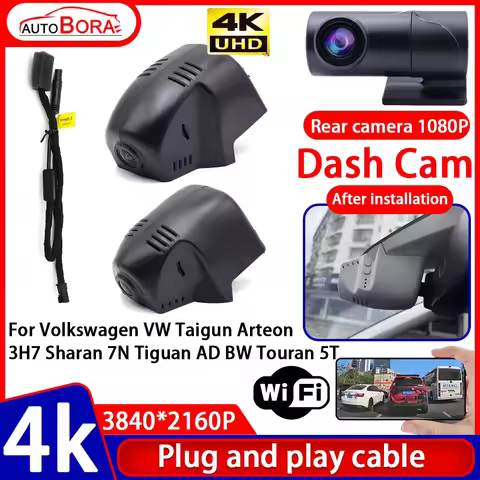 Video Recorder 4K UHD Plug and Play Car DVR Dash Cam Camera for Volkswagen VW Taigun Arteon 3H7 Shar