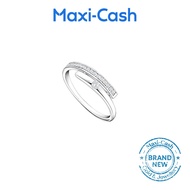 Linear Diamond Ring in 14K White Gold
