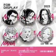 Anime Nana Osaki Ai Yazawa Brooch Backpack Tabletop Metal Badge Button Brooch Pins Cosplay Collectio