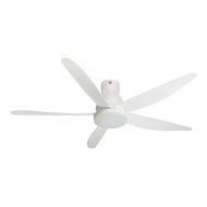 KDK U60FW Short Pipe DC LED Light Ceiling Fan - White (150cm)