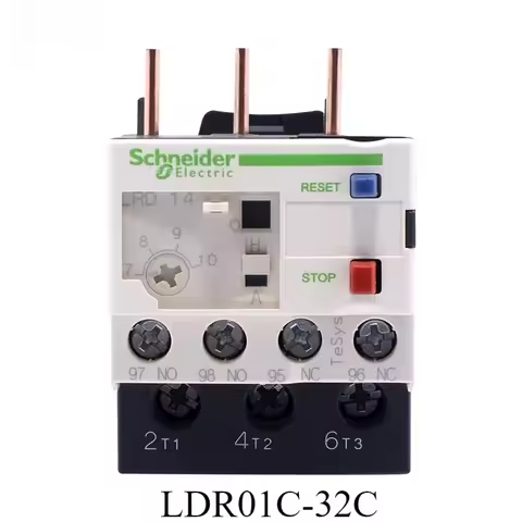 Schneider Thermal Relay LC1D Overload Protection LRD Three-Phase Thermal Protection Relay LRD12C LRD