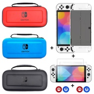 EVA Carrying Storage Bag Case Crystal Hard Shell Case Kit for Nintendo Switch OLED Console Joycon and Accessories