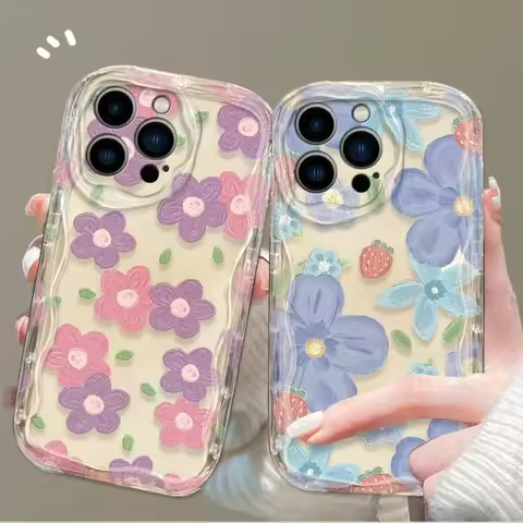 Clear Flower Case For OPPO A78 A79 A98 5G A58 A38 A18 Reno 7 4G 8 11 12 Pro 11F 5 6 Lite 5F 4 7Z 8Z