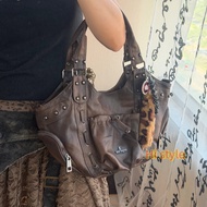 Angel Kiss Retro European-American Motorcycle Shoulder Bag