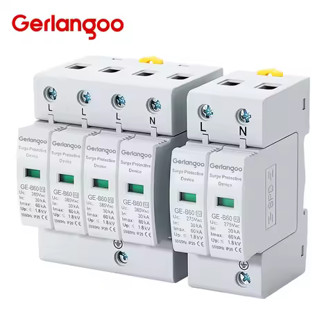 2P4P AC lightning protection device SPD home low-voltage lightning surge protector 275V385V20KA40KA0