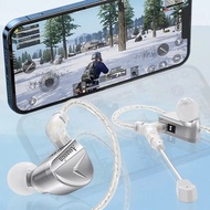 CVJ Assassin Silver in Ear Earphones 1BA+1DD+1Vibrate Game Mode HIFI Microphone Hybrid Tuning Switch