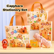 Kids Stationery Set Birthday Gift Capybara Stationary Gift Set Pencil Case Kapibala Gel Pen A5 Note 