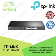 TP-Link TL-SG1218MPE New JetStream 16-Port Gigabit Easy Smart PoE/PoE+ Switch