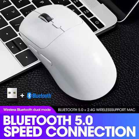 New R1 M348 Dragonfly R1 Wireless Bluetooth Gaming Mouse Paw3395 2.4g E-Sports Mice Rechargeable Lig