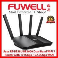 FUWELL - Asus RT-BE58U BE 3600 Dual Band WiFi 7 Router with 1x1Gbps, 1x2.5Gbps WAN [3 Years Local Wa