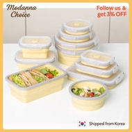 [Silicone Foldable Storage Container] Round & Square Options / 350ml 500ml 1100ml 1250ml / Collapsib