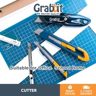 GRABBIT Blade Cutter Knife Office School Use | Pisau Kertas GRAB-CUT-SX