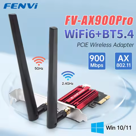 FENVI AX900 WiFi 6 PCI-E Adapter BT 5.4 900Mbps Dual Band 2.4GHz/5GHz 802.11AX Wireless Network Wi-F