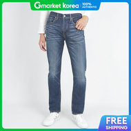 Levis | Levis Mens Lightly Brushed 502 Taper Warm Jeans Dark Blue