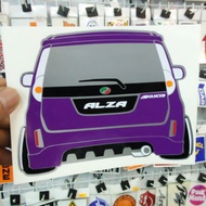 Stiker gambar kereta Perodua Alza sticker cutting PERODUA  ALZA