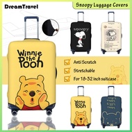 ผ้าคลุมกระเป๋าเดินทาง ผ้าสแปนเด็กซ์ แบบยืดหยุ่น ยืดหยุ่น Luggage Cover 18-32 นิ้ว