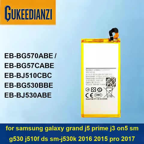 EB-BJ530ABE EB-BJ510CBC Battery For Samsung Galaxy Grand J5 For Prime J3 ON5 SM G530 j510f DS SM-j53